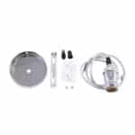 Pendel E27 Cable 1000Mm 0,75Mm Tela - Rosetón SC-MPL003 [SC-MPL003]