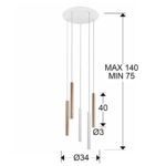 L&aacute;mpara Colgante "Varas"  [SCH-373101D] - Imagen 3