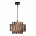 lámpara colgante ratán natural