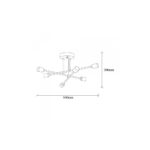 L&aacute;mpara de Techo "Marco" [SKD-521MRC] - Imagen 6