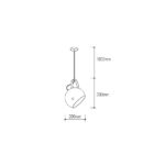 L&aacute;mpara Colgante "Kiara"  [SKD-P2001-S-B] - Imagen 3