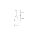 L&aacute;mpara Colgante "Margot"  [SKD-P202-B] - Imagen 3