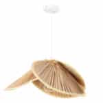 lámpara techo ratán decorativa