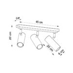 L&aacute;mpara de Techo "Direzione-1" [SOL-SL.0497] - Imagen 5
