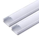 Pack 2 Perfil de Aluminio para LEDs Difusor Opal Tira 2M - Imagen 4