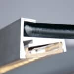 Perf&iacute;l Aluminio para Tira LED Estanter&iacute;as Cristal 6Mm x 1M - Imagen 3