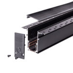 Carril Magn&eacute;tico Empotrado 20mm Negro 2M - Imagen 4