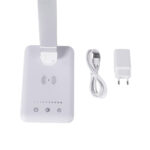 Lámpara de Mesa LED con Cargador Teléfono Inalámbrico 6W 420Lm CCT Regulable