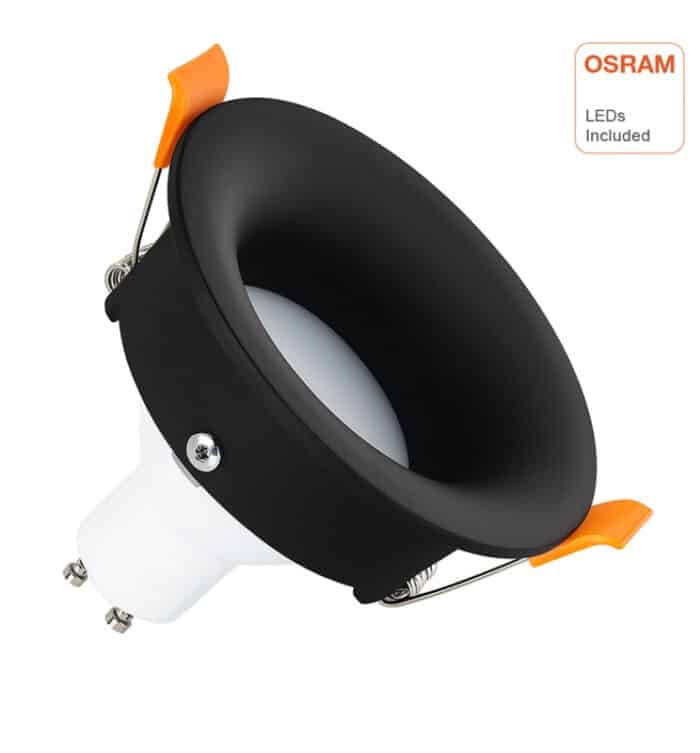Empotrable LED 6W Circular Negro