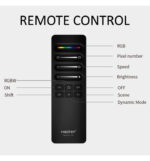 Kit Tira LED 24V RGBIC DIGITAL COB 9W/m | 5 Metros | + Controladora LED SPI + Control Remoto + Fuente de alimentación | IP20