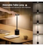 Lampara de Mesa LED T&aacute;ctil Recargable | 3CCT | 2000mAh | Varios Colores - Imagen 4