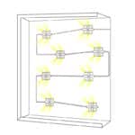 Módulo LED cuadrado para rótulos - 2W - 12V - IP65 - 160º 20 unidades