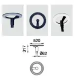 Farola LED 60W Philips Luxeon SMD 3030 160Lm/W Driver Inventronics IP65 120&ordm; 5000&ordm;K - Imagen 5