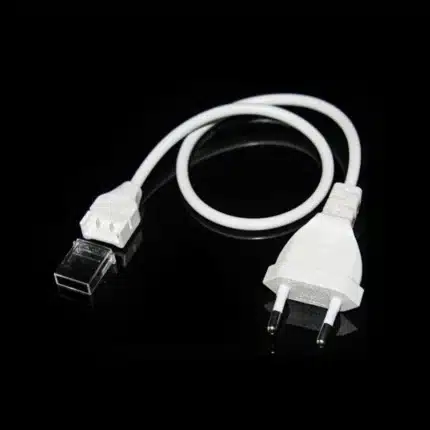 Cable Conexión para Tira LED Autorectificada 220V AC COB SILICONE FLEX Ancho 10 mm Monocolor