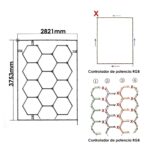 Regleta Led Hexagonal 200W Rgb - Imagen 3