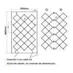 Regleta Led Hexagonal Rombo 680W - Imagen 3