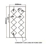 Regleta Led Hexagonal Rombo 510W - Imagen 3