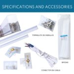 Regleta Led Hexagonal Doble Angulo 380W - Imagen 4