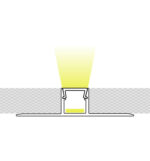 Perfil Aluminio Arquitect&oacute;nico Enrasado en Yeso / Pladur | Para Tiras LED | 2 metros - Imagen 4