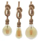 Lámpara Colgante - VINTAGE CUERDA LINO - para E27 - Imagen 8