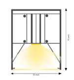 Lámpara lineal LED colgante y superficie 50W | POLARIS BLANCO | Interconexión lineal | 3CCT | 150cm - Imagen 11