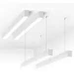 Lámpara lineal LED colgante y superficie
