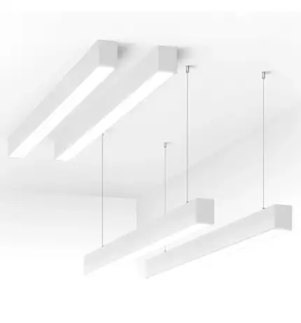 Lámpara lineal LED colgante y superficie