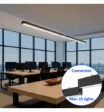 L&aacute;mpara lineal LED colgante y superficie 20W | POLARIS | Interconexi&oacute;n lineal | 3CCT | 60cm - Imagen 11