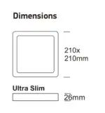 Plaf&oacute;n LED Superficie Cuadrado 24W | 4CCT | UGR19 |SMD2835 140Lm/W | CRI92 - Imagen 6