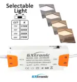 Plaf&oacute;n LED Superficie Cuadrado 24W | 4CCT | UGR19 |SMD2835 140Lm/W | CRI92 - Imagen 7