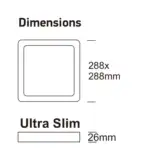 Plaf&oacute;n LED Superficie Cuadrado 30W | 4CCT | UGR19 |SMD2835 140Lm/W | CRI92 - Imagen 4