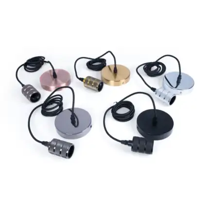 Lámpara colgante Retro/Vintage - E27 - 5 colores