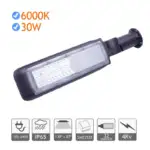 Farola led 30W 4kV 6000K exterior gris - Imagen 5