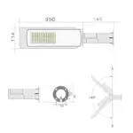 Farola led 30W 4kV 6000K exterior gris - Imagen 6