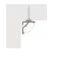 Perf&iacute;l Aluminio KIMERA-"ARRE" Anodizado Negro con Difusor Opal , Tapones y Clips Sujecci&oacute;n 2,02M - Imagen 5