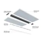 Perf&iacute;l Aluminio KIMERA-"HORST" Anodizado Plata con Difusor Opal , Tapones y Clips Sujecci&oacute;n 2,02M - Imagen 3