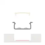 Perf&iacute;l Aluminio KIMERA-"TVED" Anodizado Negro con Difusor Opal , Tapones y Clips Sujecci&oacute;n 2,02M - Imagen 4