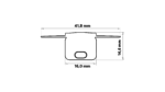 Perf&iacute;l Aluminio KIMERA-"MOSSO" Anodizado Negro con Difusor Opal , Tapones y Clips Sujecci&oacute;n 2,02M - Imagen 4