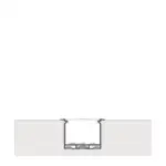 Perf&iacute;l Aluminio KIMERA-"HEDE" Anodizado Plata con Difusor Opal , Tapones y Clips Sujecci&oacute;n 2,02M - Imagen 3