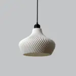 Lámpara Colgante "Daila" Color Blanco/Florón Negro/Cable Negro - Imagen 4