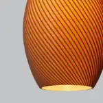 Lámpara Colgante "Paval" Color Beige/Florón Negro/Cable Negro - Imagen 4