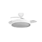 Ventilador Dc Capitan Función Verano-Invierno 60w Blanco 3 Aspas 107d 6980lm 3500-4000-6500k  Remoto y Temporizador