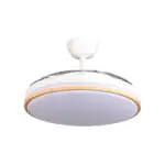 Ventilador Dc Relampago Función Verano-Invierno 60w Blanco 3 Aspas 107d 6980lm 3500-4000-6500k  Remoto y Temporizador - Imagen 3