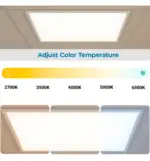 Panel LED 60x60 - Dimable - 40W CCT + RGB + SMART Google - Alexa C/Mando - Imagen 9