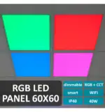 Panel LED 60x60 - Dimable - 40W CCT + RGB + SMART Google - Alexa C/Mando - Imagen 5
