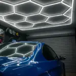 L&aacute;mpara LED hexagonal - 6000K - 14 hex&aacute;gonos 44cm + Rect&aacute;ngulo 500cm - Imagen 4