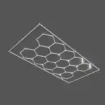 Regleta para Panal 9W 56,5Cm 110Lm/W 220VAC Blanco Fr&iacute;o - Imagen 4