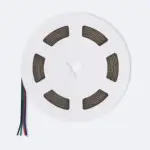 Tira LED 24V RGB COB 420 LED/m 5m 18W/m Ancho 10mm Corte 5cm IP20