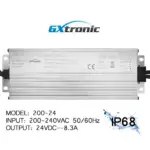 Fuente de Alimentaci&oacute;n Estanca 24V 200W IP68 | GXtronic | 2 Salidas - Imagen 3