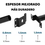 Soporte recto 49cm para farola 58mm para poste o pared - Imagen 10